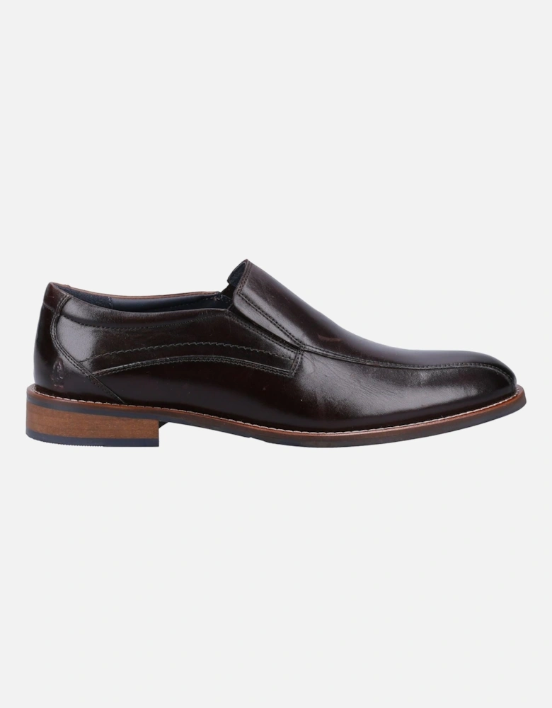 Donovan Leather Men's Black Slip-On Shoes