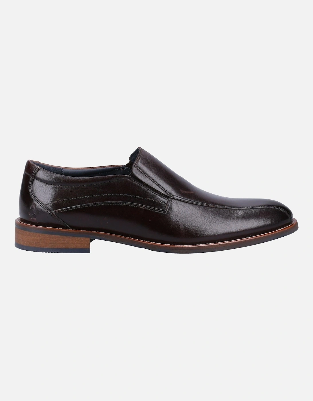 Donovan Leather Men's Black Slip-On Shoes