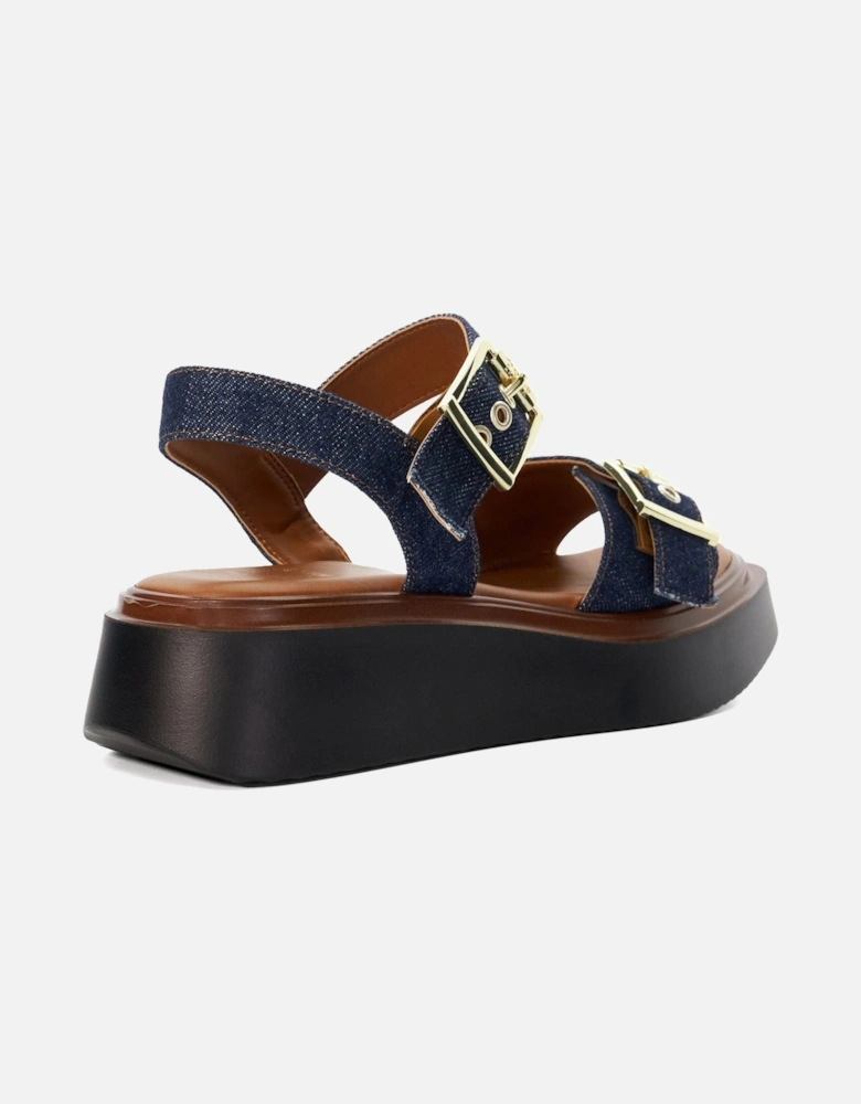 Dune Loells Denim Women's Navy Sandals