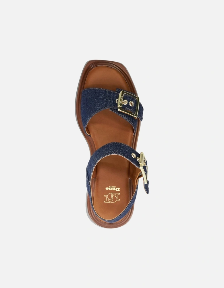 Dune Loells Denim Women's Navy Sandals