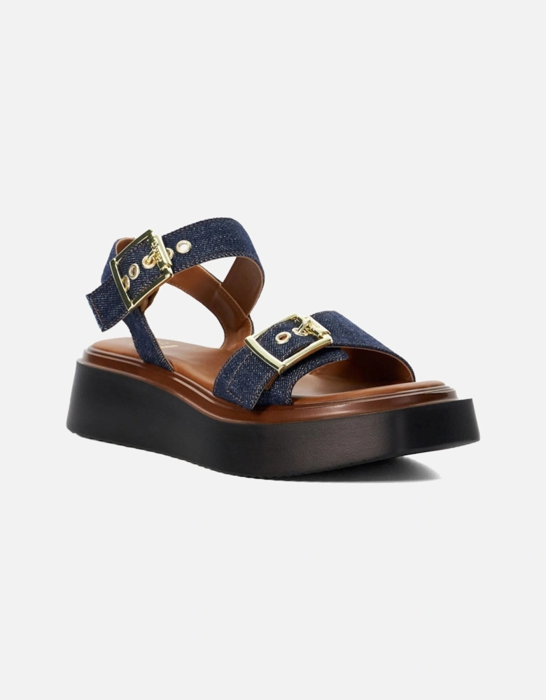 Dune Loells Denim Women's Navy Sandals
