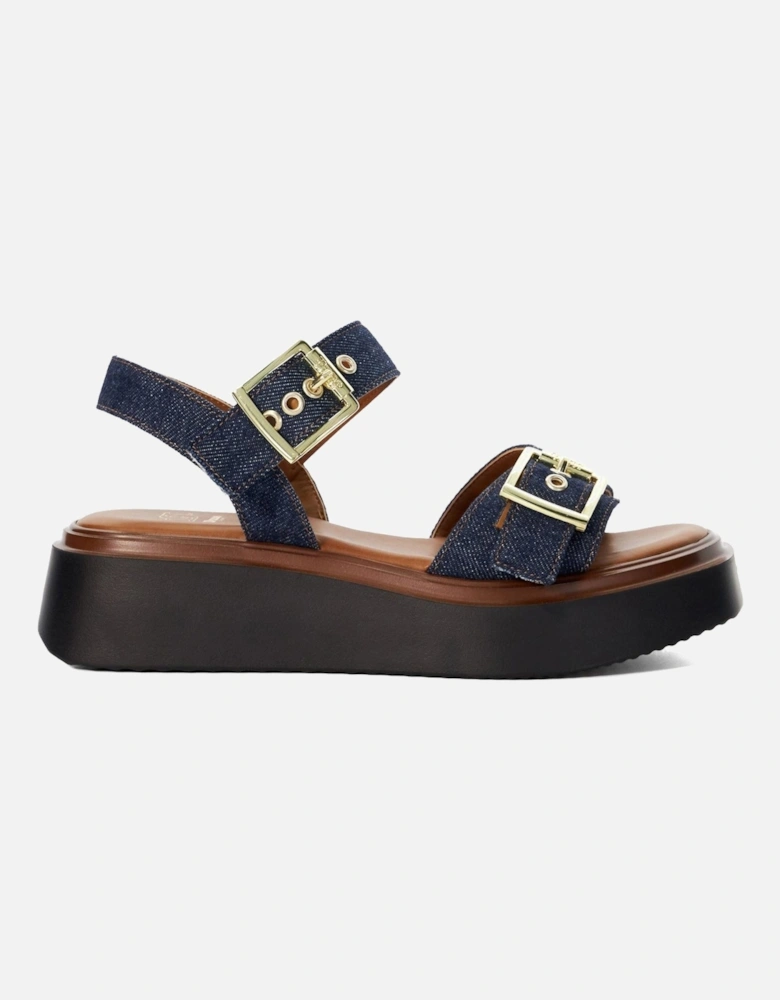 Dune Loells Denim Women's Navy Sandals