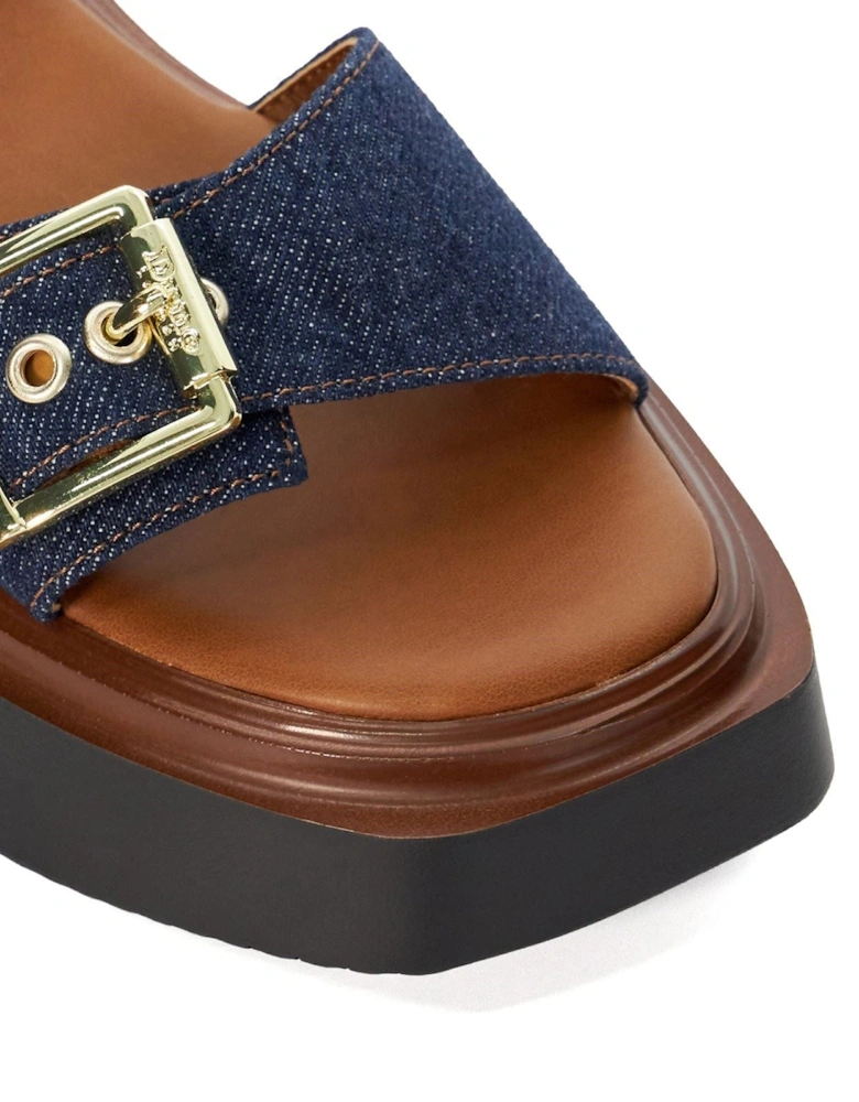 Dune Loells Denim Women's Navy Sandals