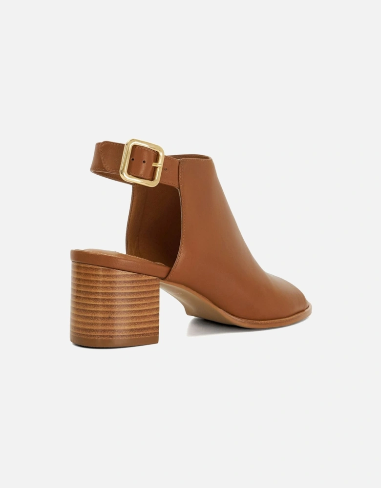 Dune Joupin Leather Women's Tan Sandals