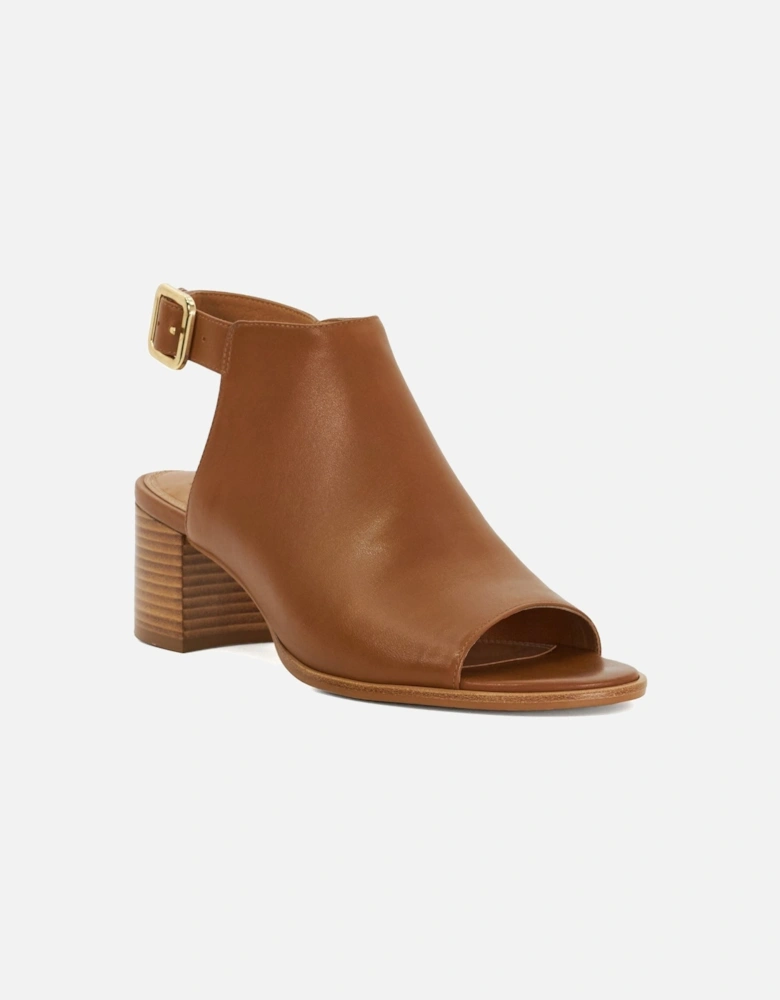 Dune Joupin Leather Women's Tan Sandals
