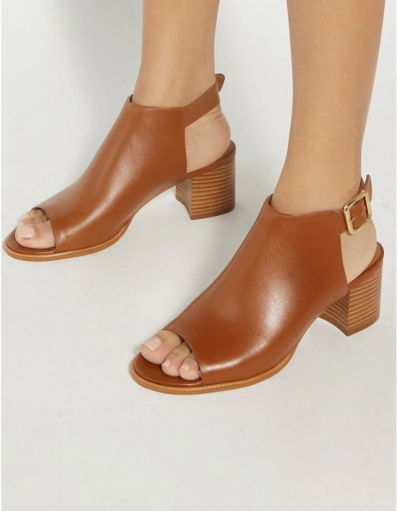 Dune Joupin Leather Women's Tan Sandals