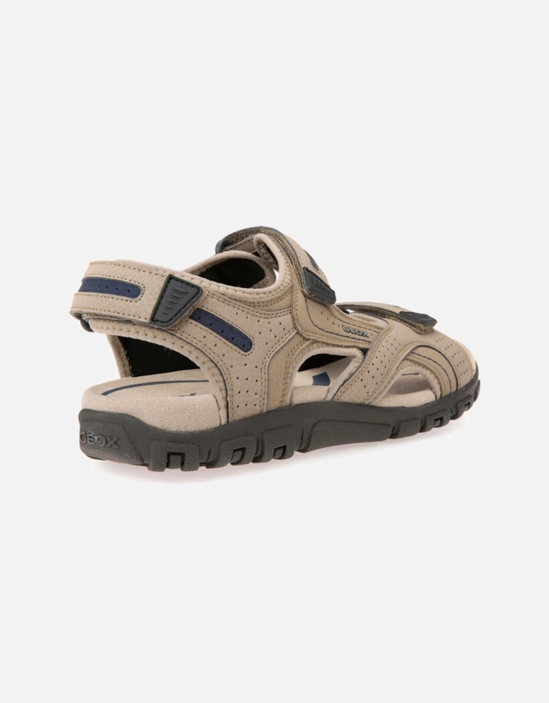 UOMO SANDAL STRADA Men's Sand/Navy Flip Flops