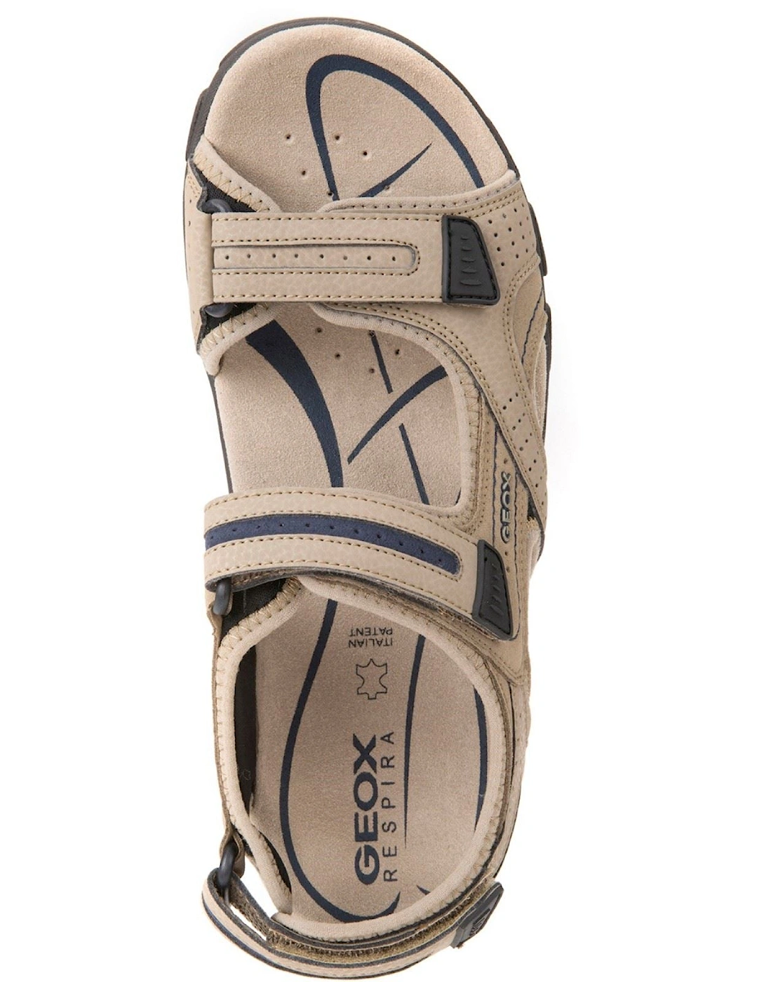 UOMO SANDAL STRADA Men's Sand/Navy Flip Flops