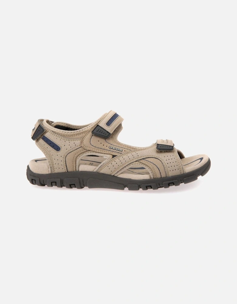 UOMO SANDAL STRADA Men's Sand/Navy Flip Flops