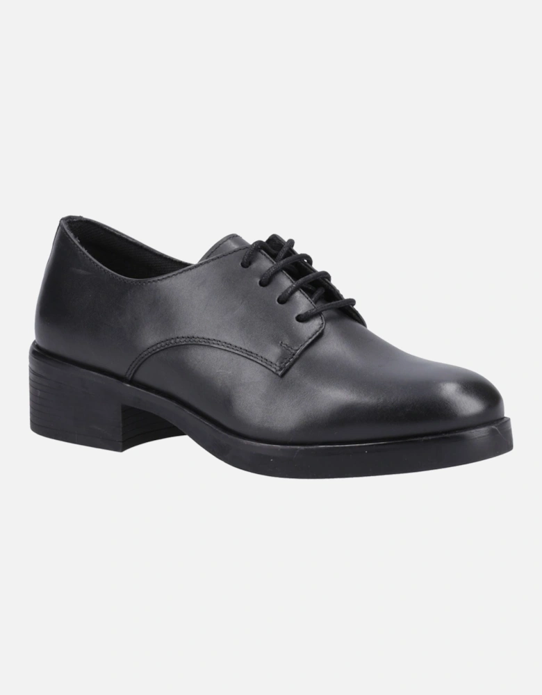 Anastasia Senior Leather Girls's Black Lace-Up Shoes