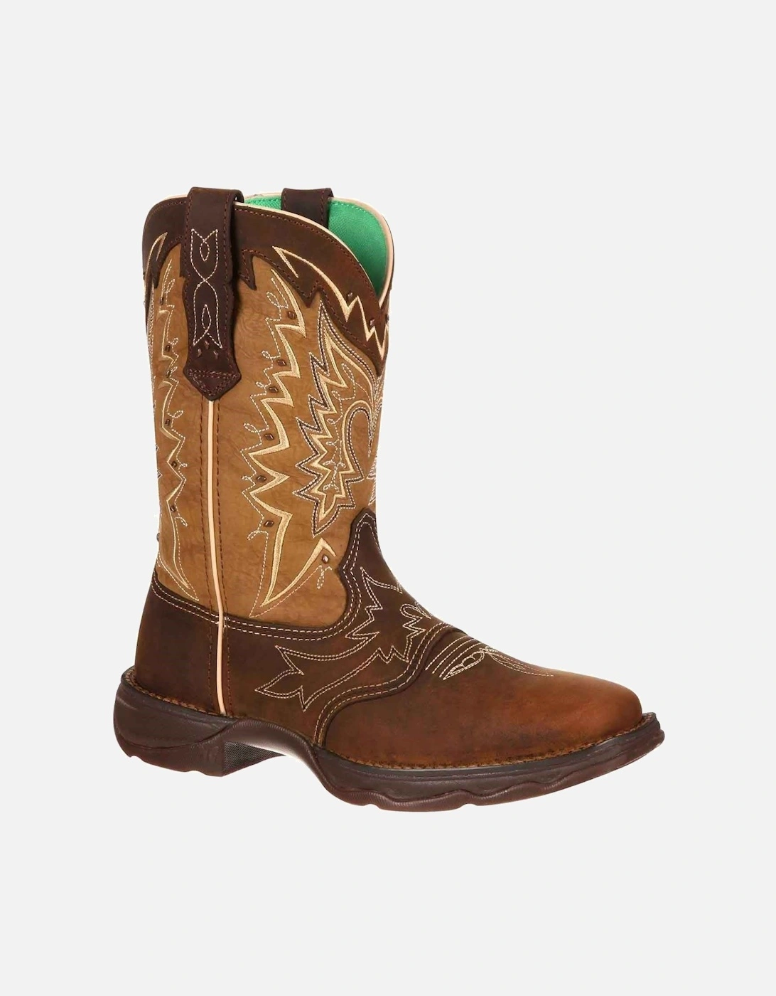 Lady Rebel Leather Women's Nicotine/Brown Boots, 10 of 9