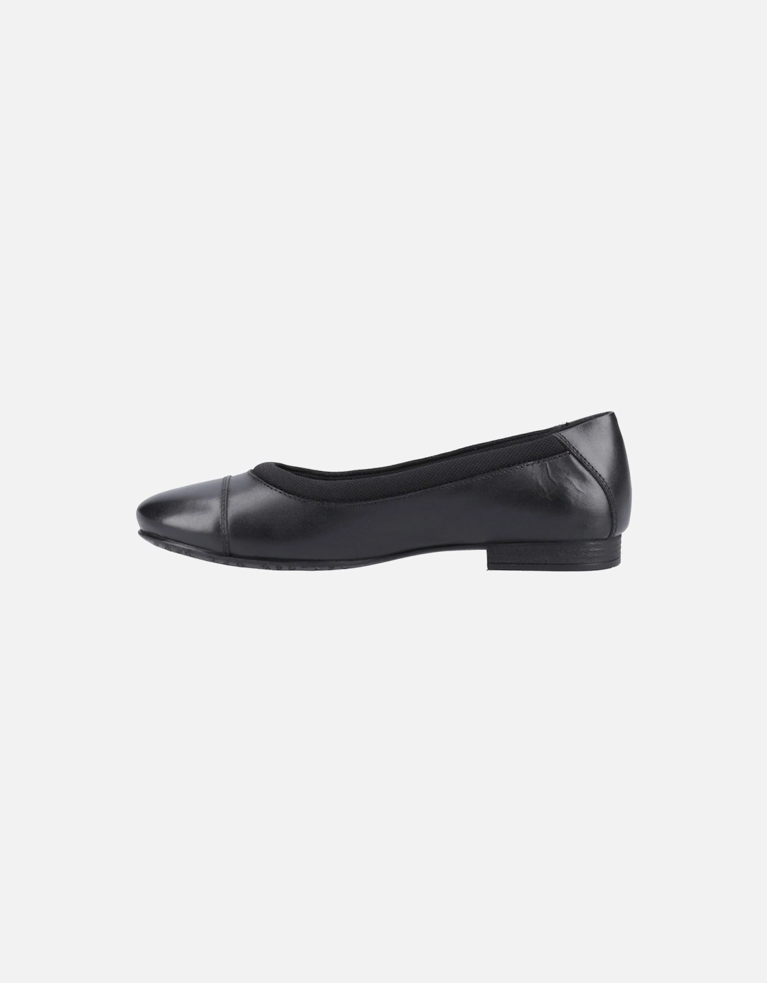 Emma Senior Leather Girls's Black Ballet Flats