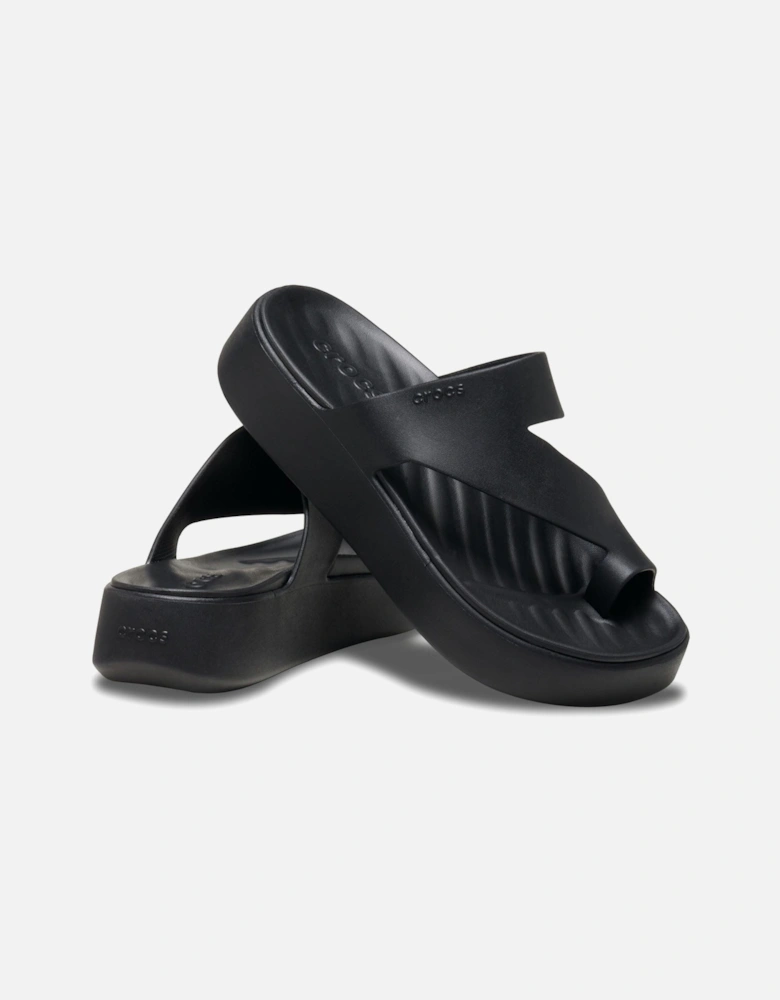 Getaway Platform Synthetic Women's Black Sandals