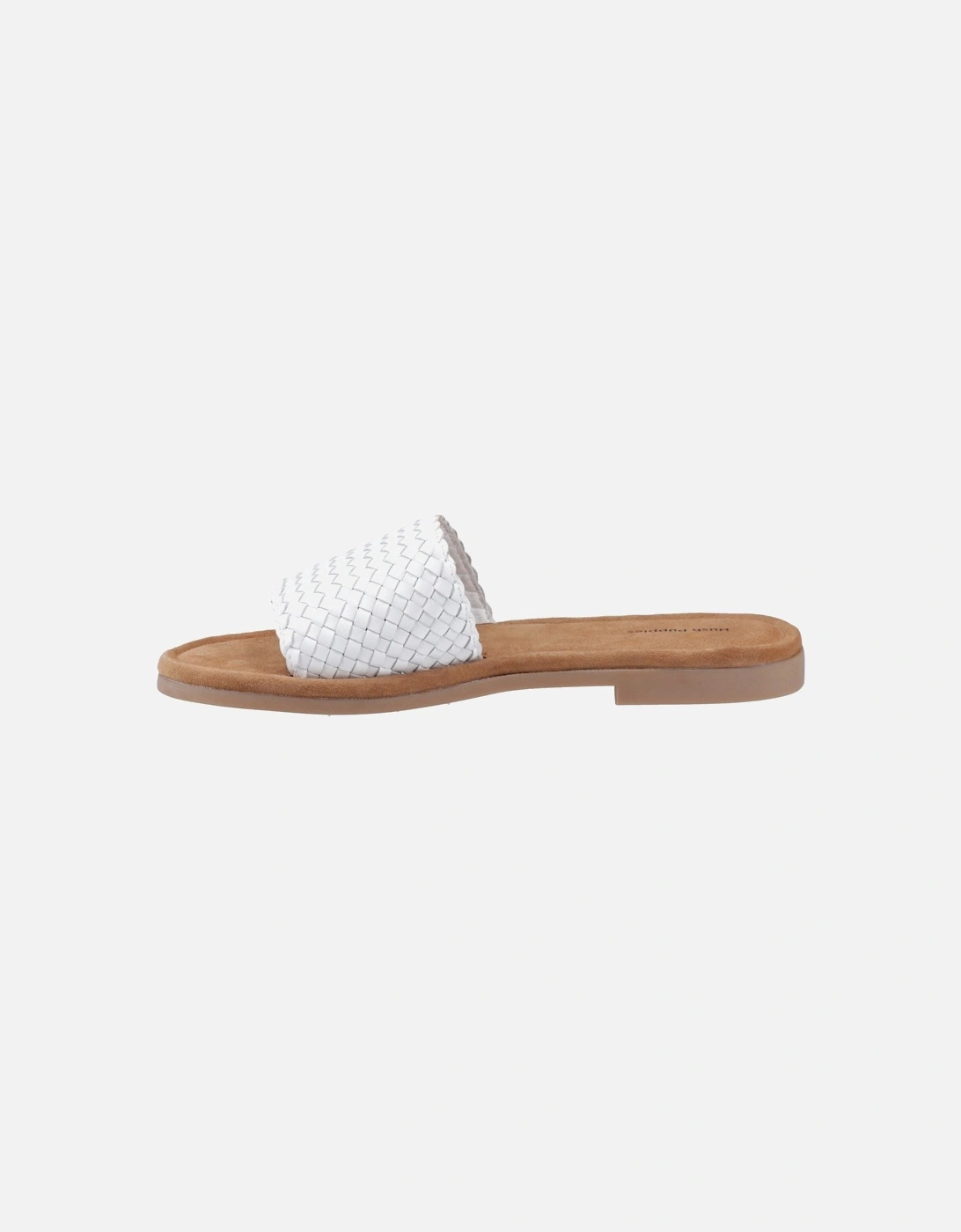 Hetty Slide Leather Women's White Sandals