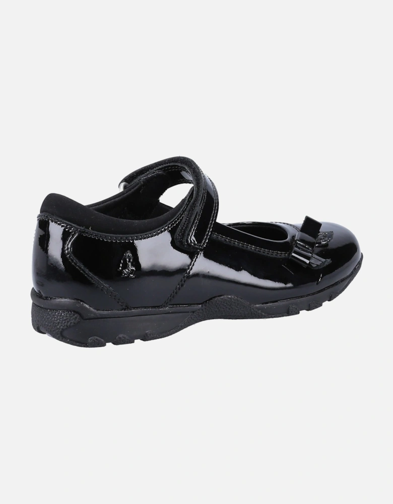 CARRIE SCHOOL SHOE JNR Leather Girls's Black Shoes