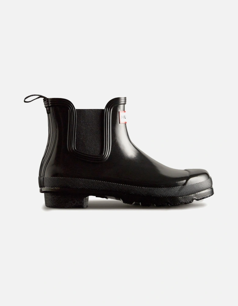 Original Chelsea Gloss Rubber Women's Black Wellington Boots