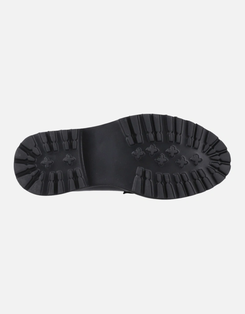 Grazia Leather Girls's Black Loafers
