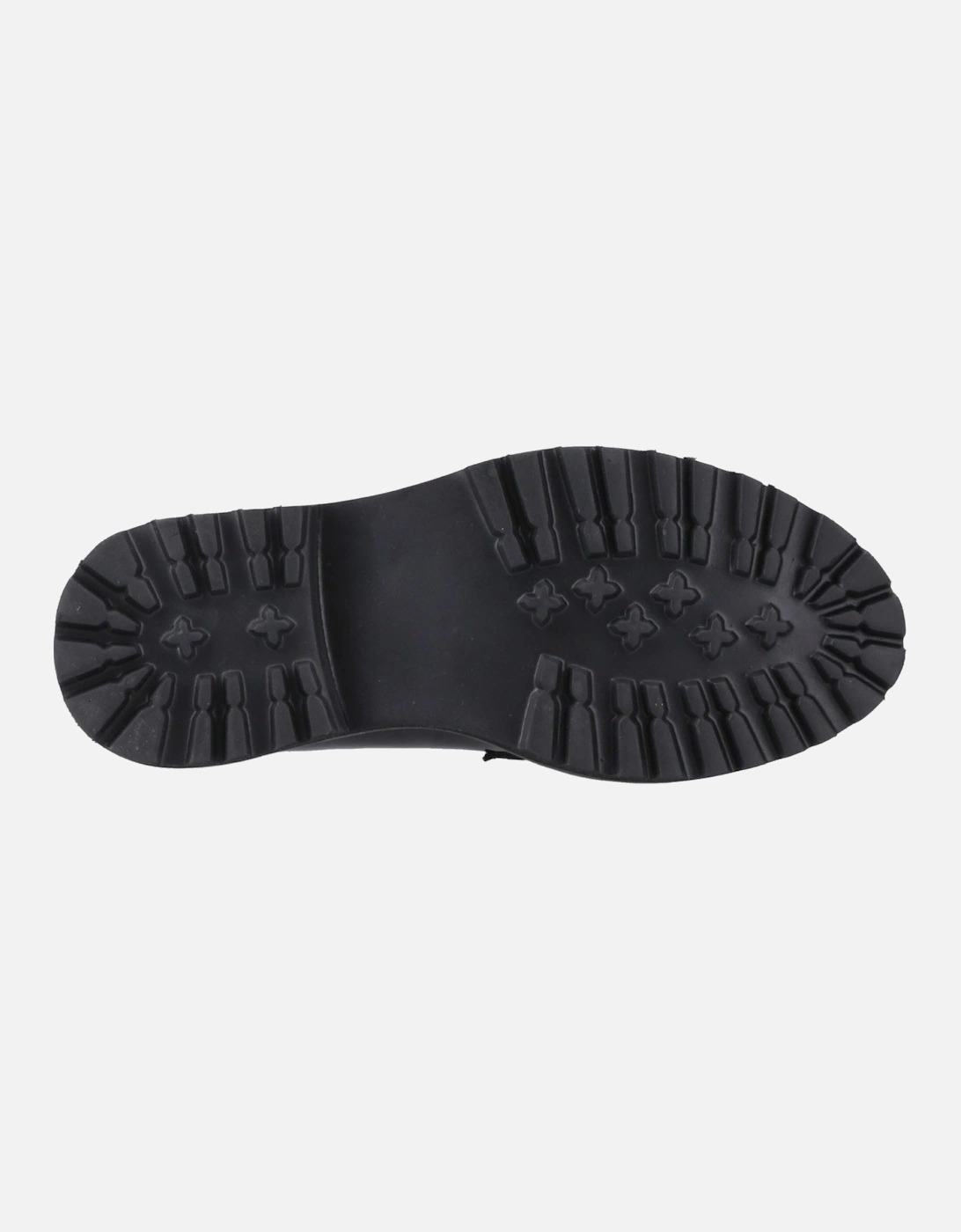 Grazia Leather Girls's Black Loafers