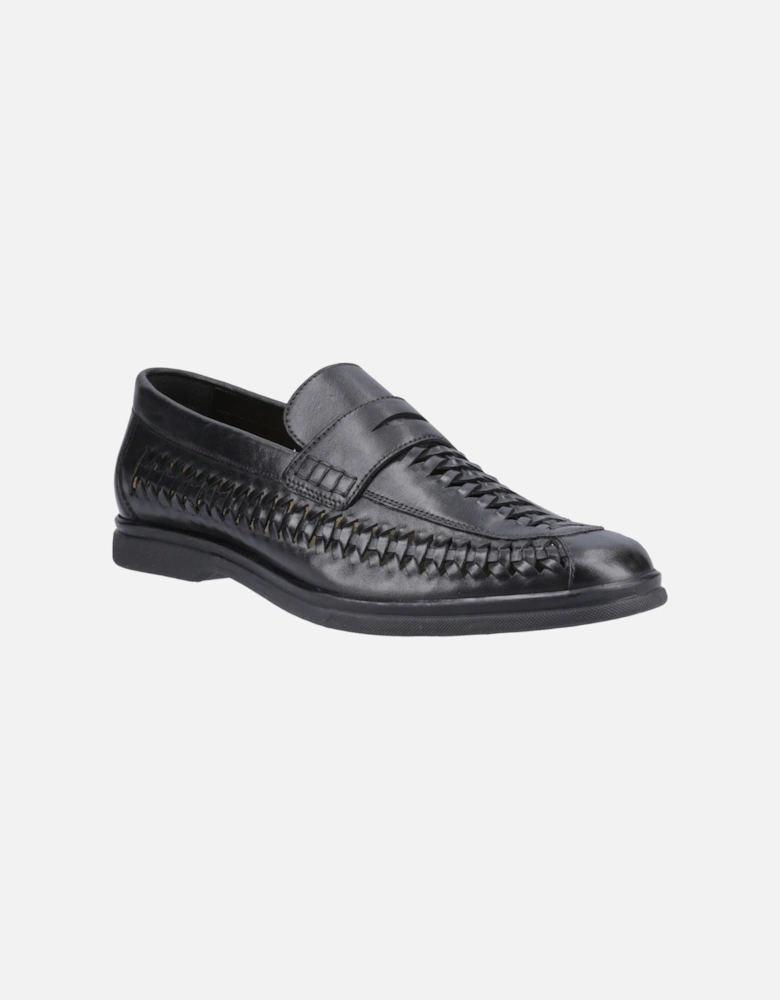 Bowie Leather Men's Black Loafers