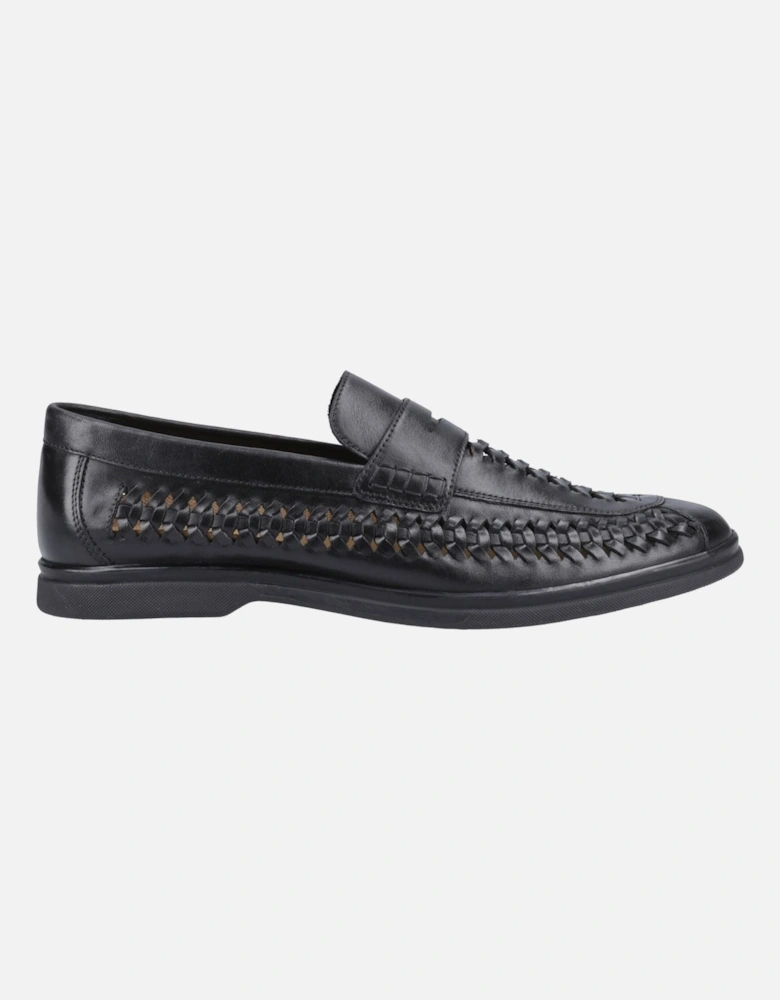 Bowie Leather Men's Black Loafers