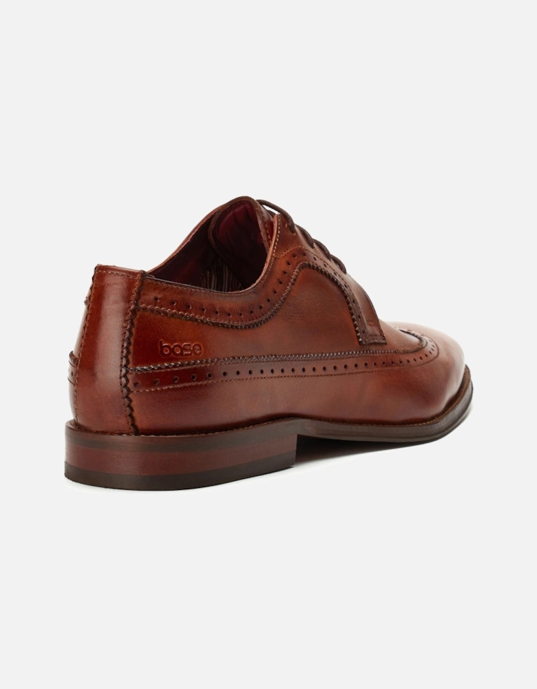 London Havisham Leather Men's Tan Derby Shoes