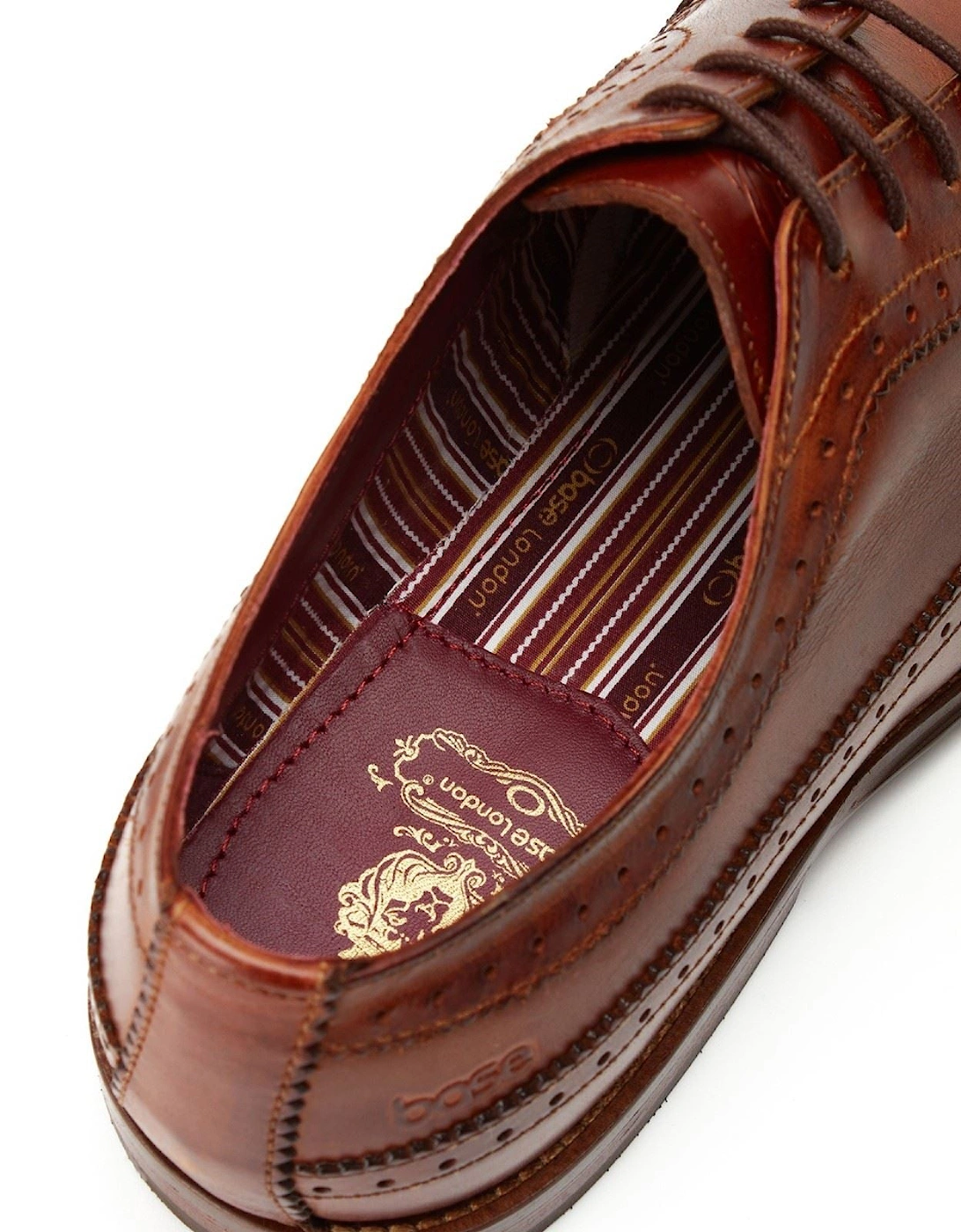 London Havisham Leather Men's Tan Derby Shoes