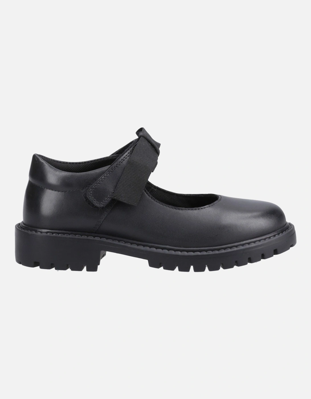 Astrid Bow Leather Girls's Black Shoes