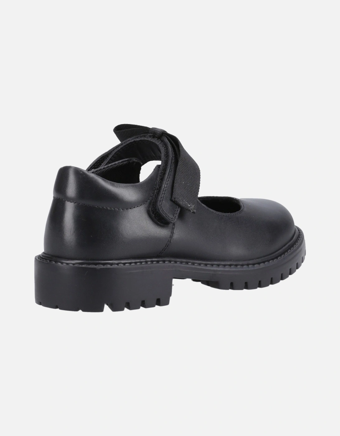 Astrid Bow Leather Girls's Black Shoes