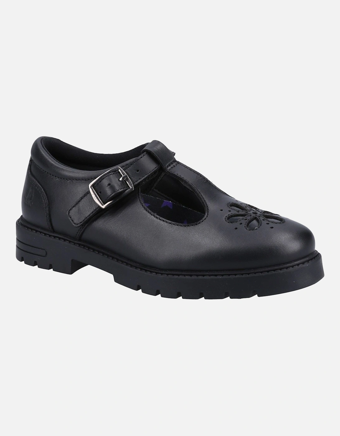 Hush Puppies Girl's Hush Puppies Fiona Leather Junior Black Shoes