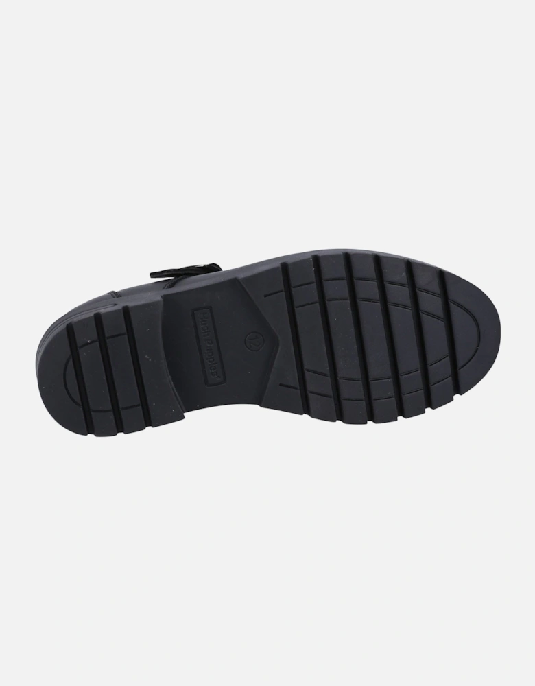 Fiona SNR Leather Girls's Black Shoes
