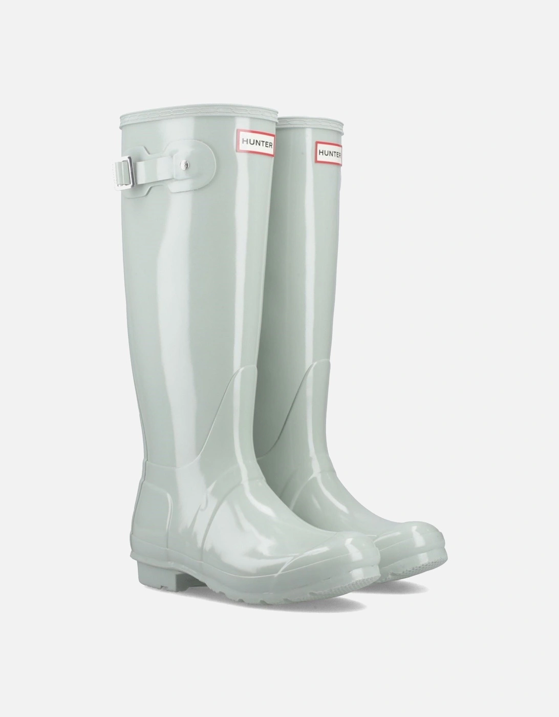 Original Tall Gloss Rubber Women's Sea Foam Wellington Boots, 5 of 4