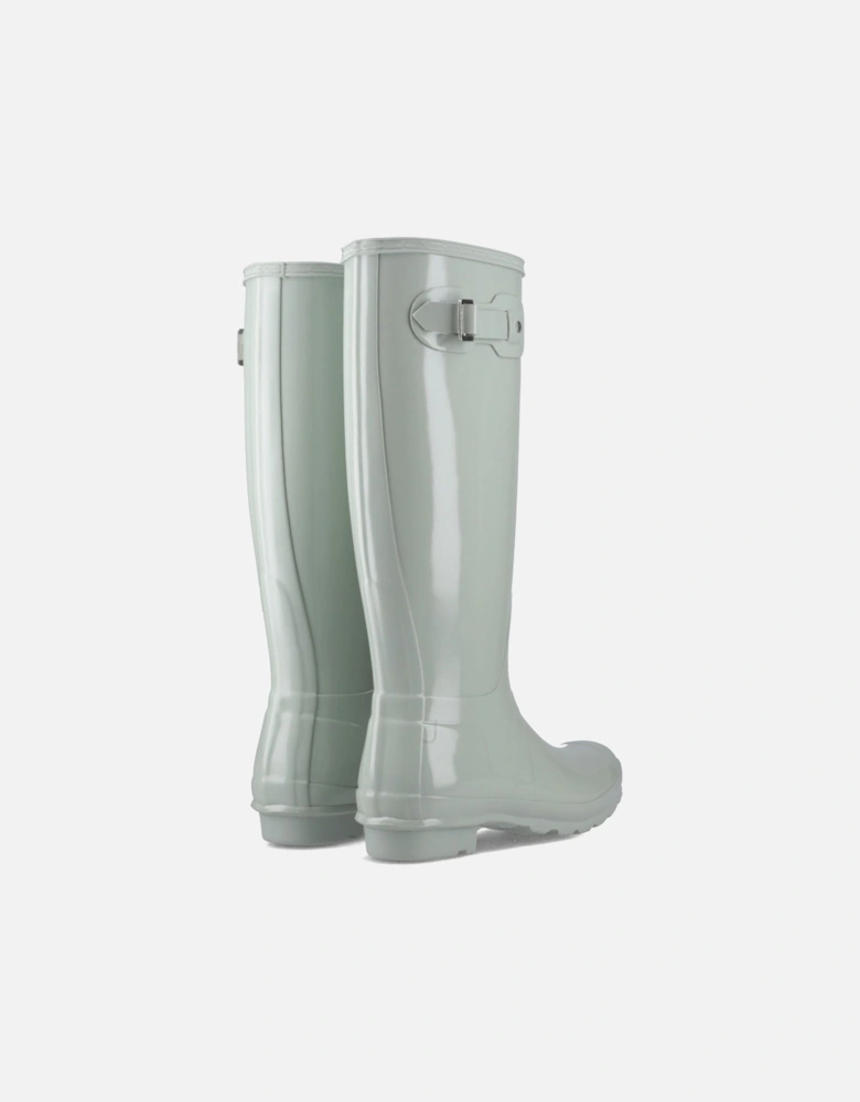 Original Tall Gloss Rubber Women's Sea Foam Wellington Boots