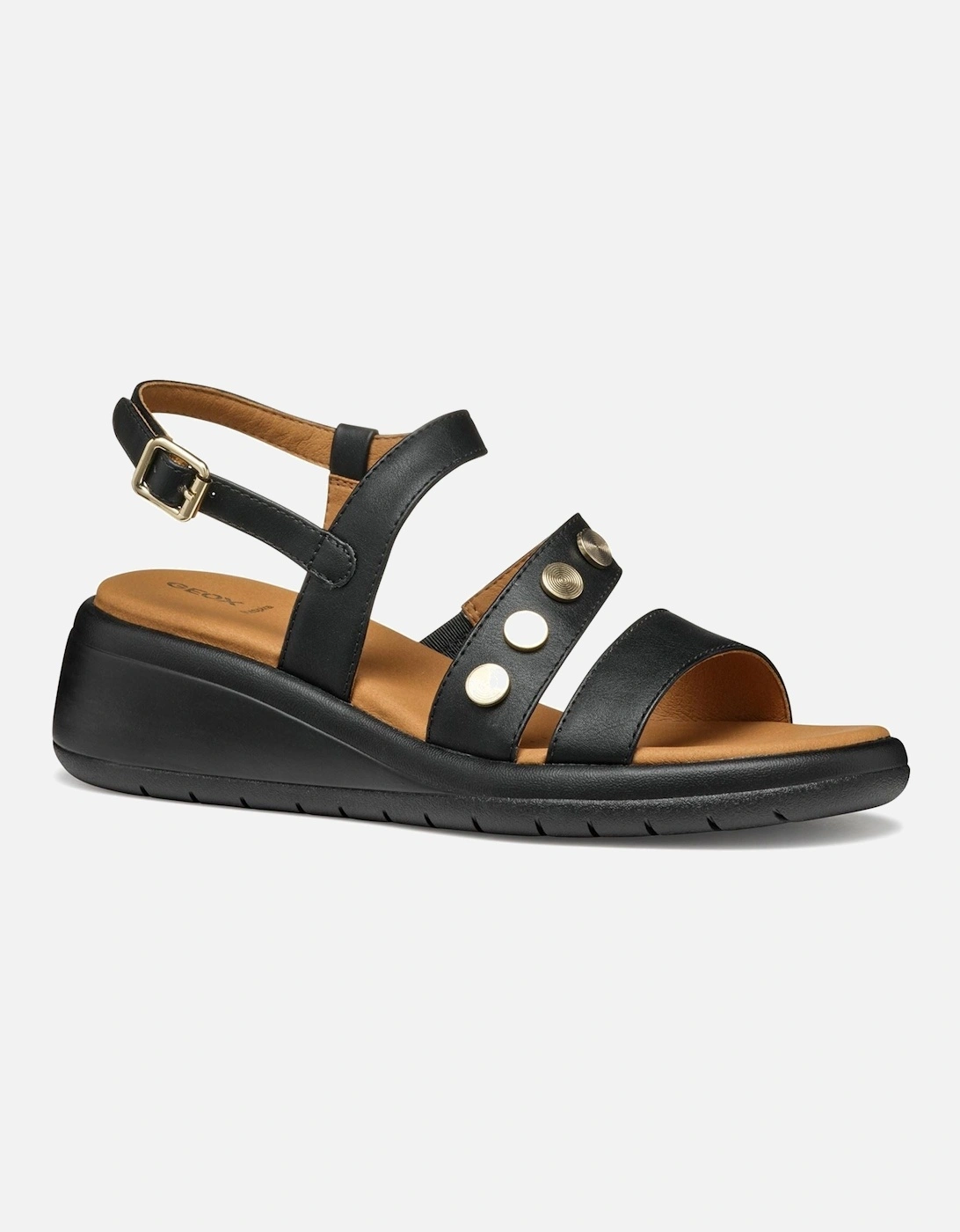D MELICONIA Synthetic Polyurethane Women's Black Wedges, 6 of 5