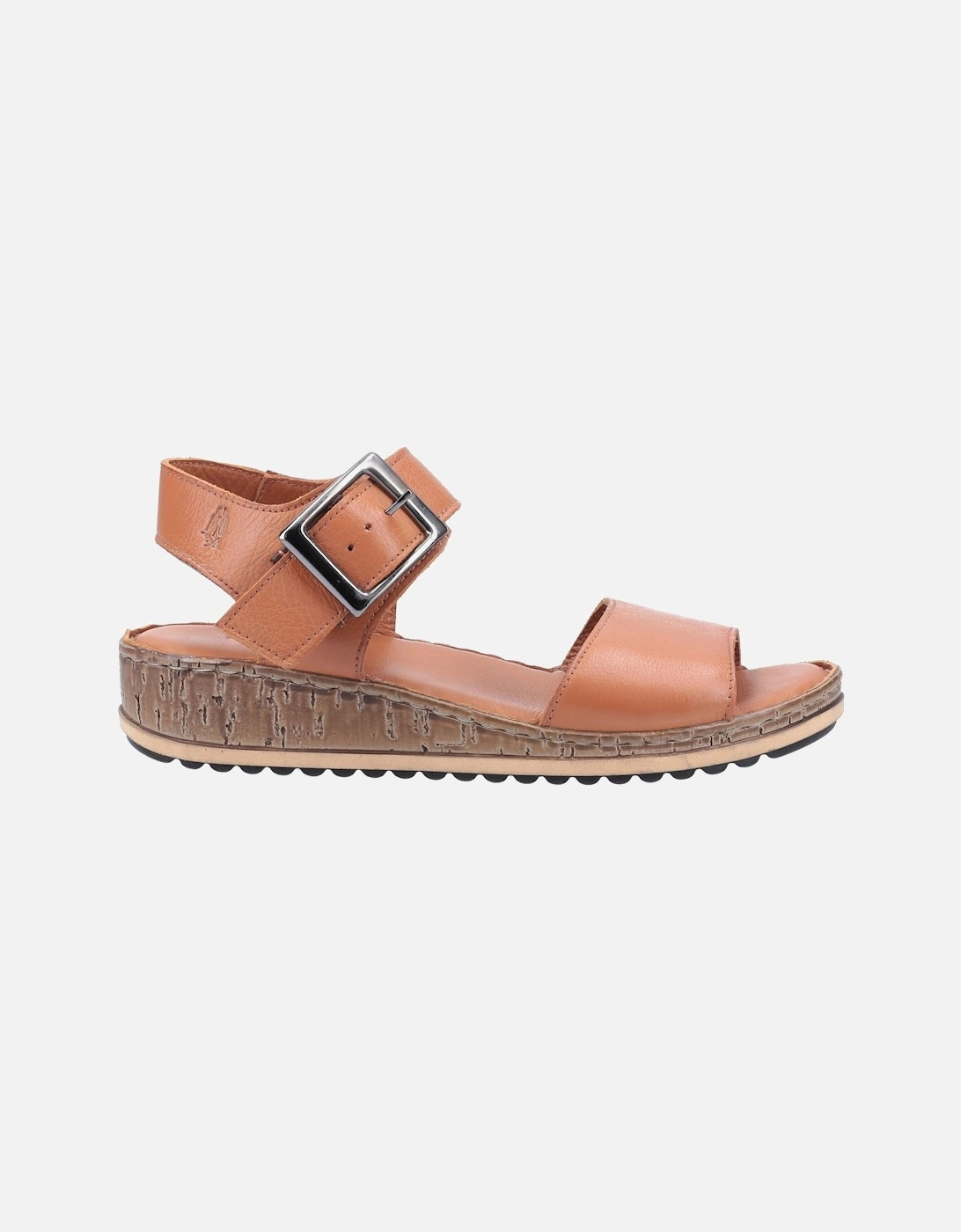 Ellie Wide Leather Women's Tan Sandals