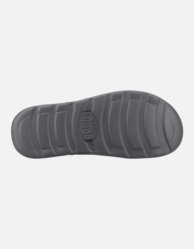 HEYDUDE Shore Slide Classic Polyester Men's Granite Grey Slides