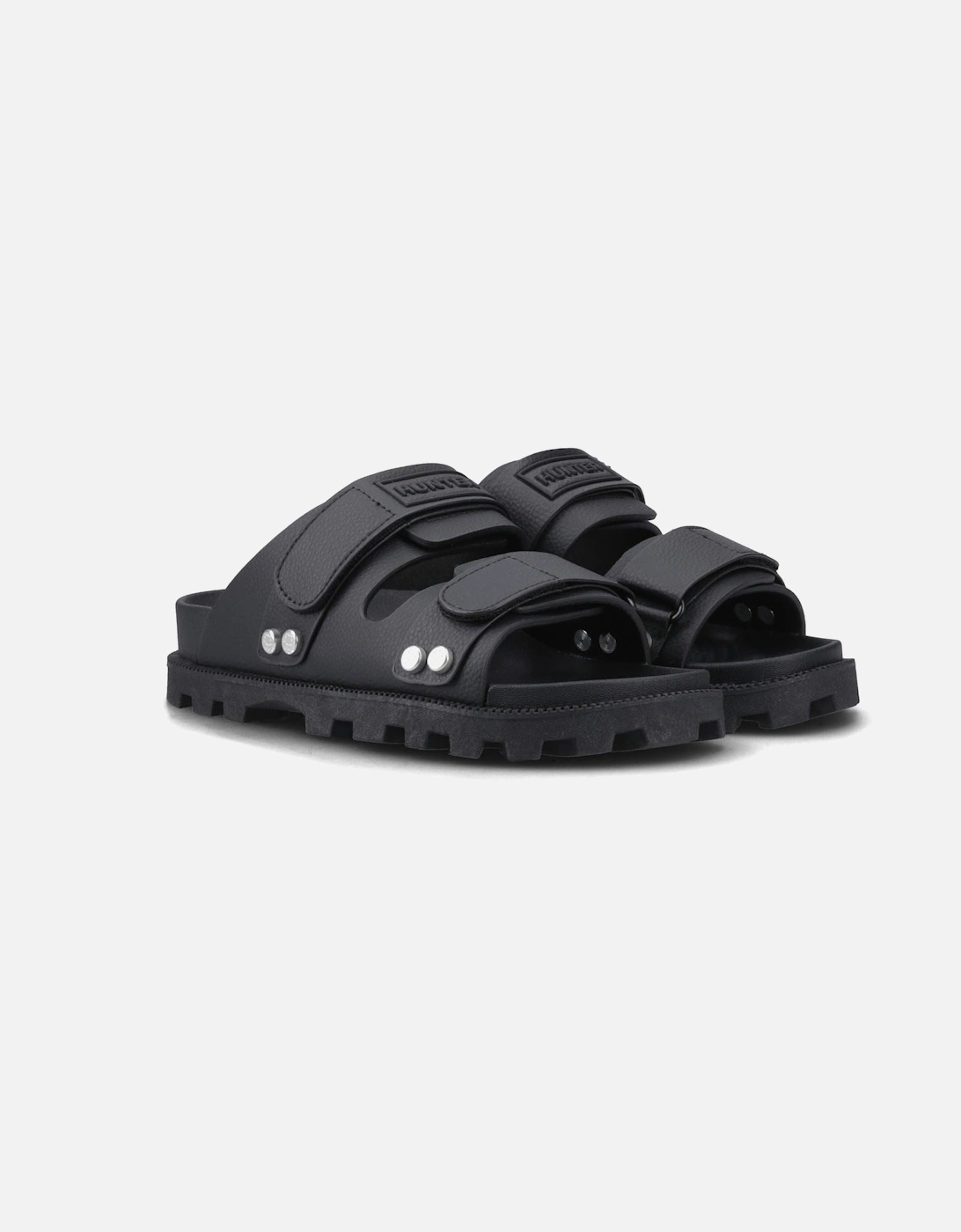 Vegan Sandal Polyester Women's Black Sandals, 5 of 4