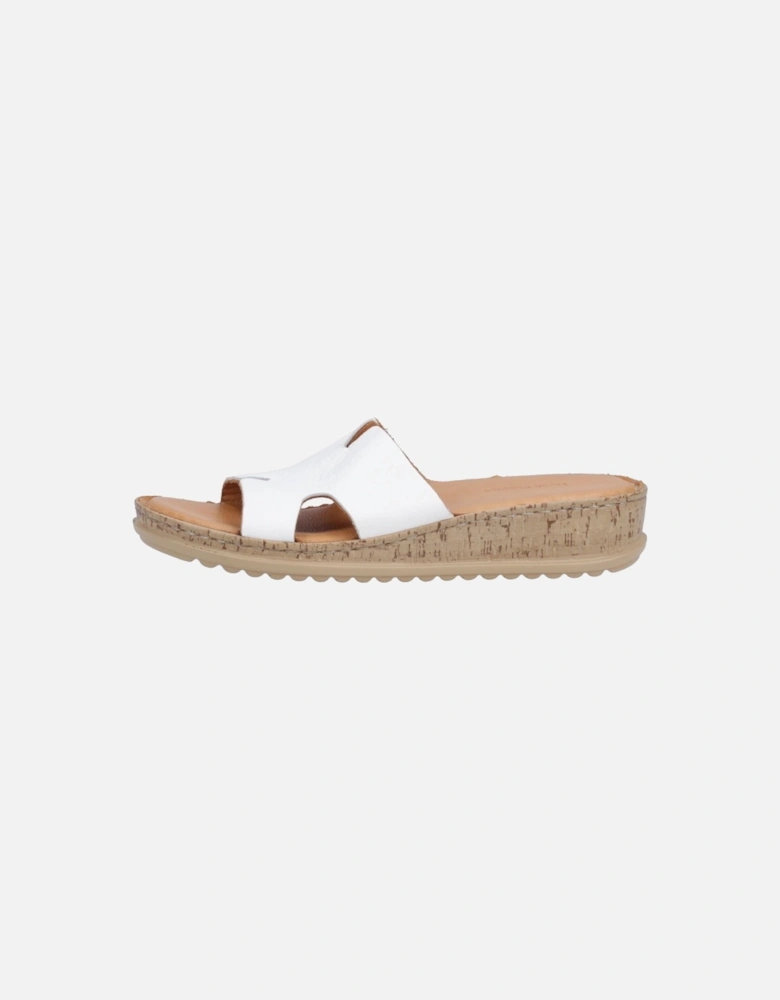 Eloise Leather Women's White Sandals