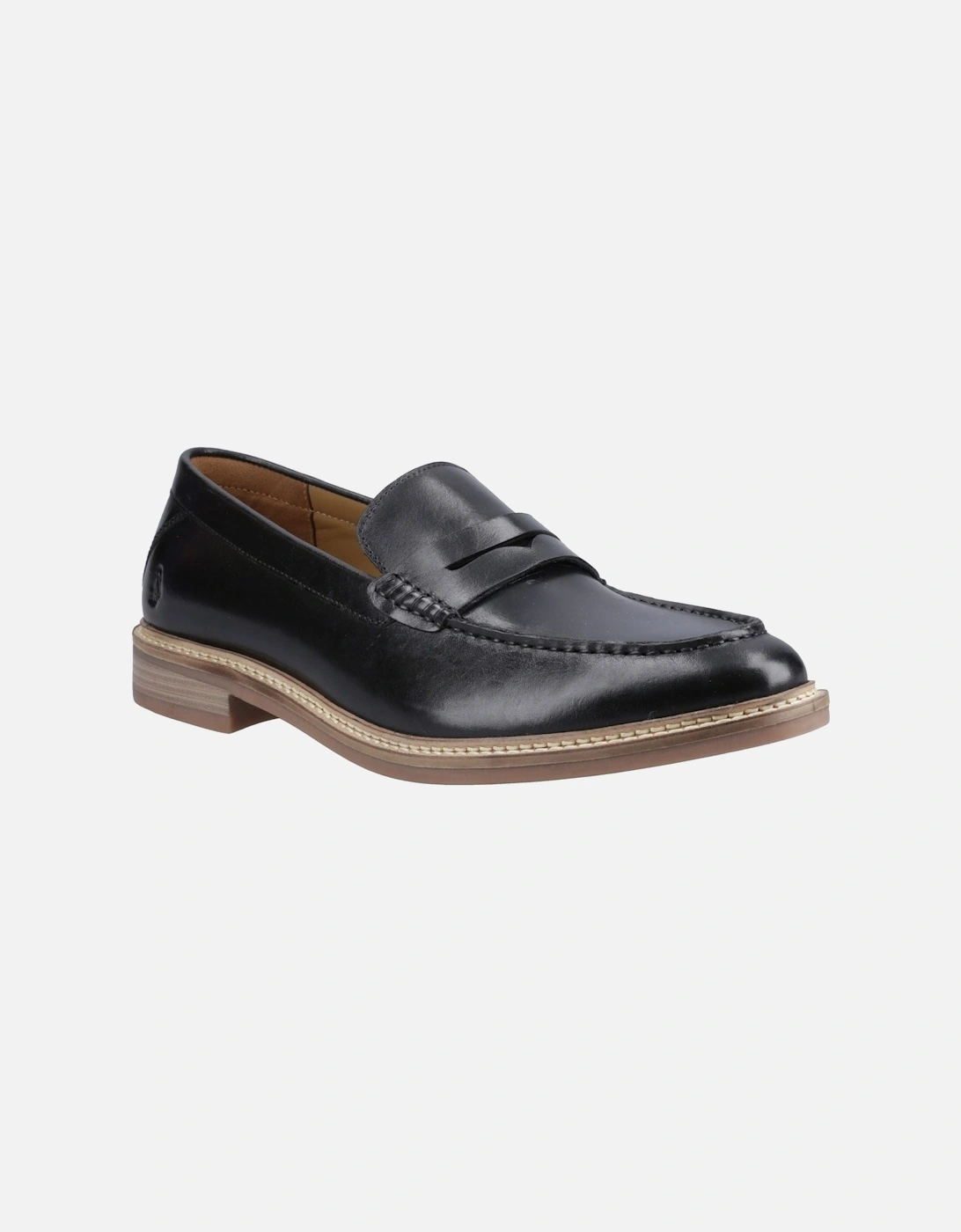 Benedict Leather Men's Black Loafers, 6 of 5