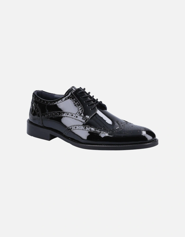 Dustin Brogue Patent Leather Men's Black Patent Brogues Shoes