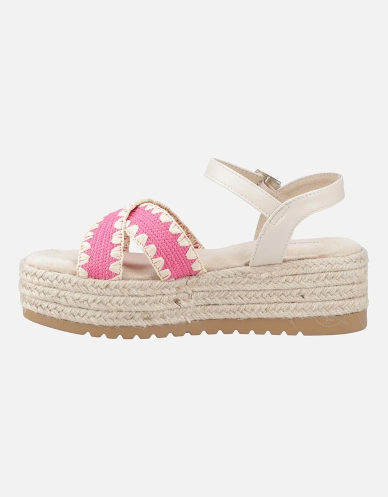 Jemma Espadrille Polyurethane Women's Fuchsia Sandals