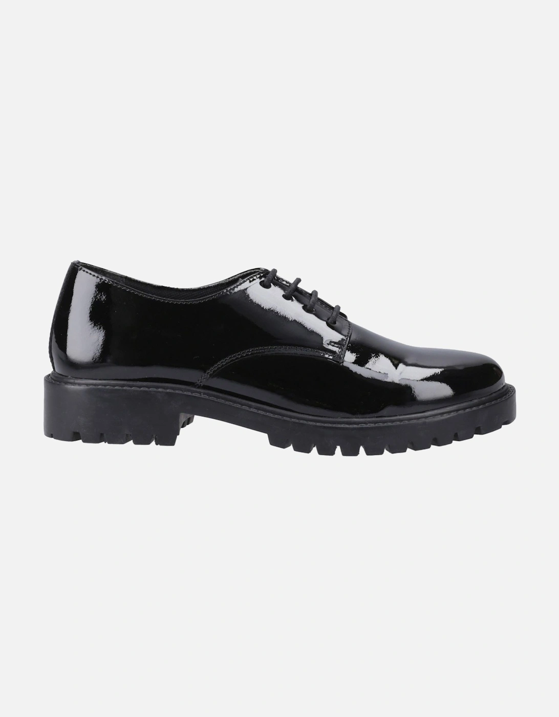 Aubrey Leather Girls's Black Derby Shoes