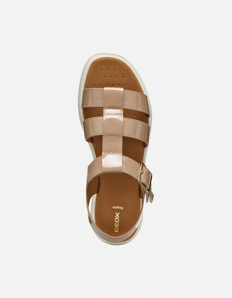 D CAMALEI Synthetic Polyurethane Women's Caramel Sandals