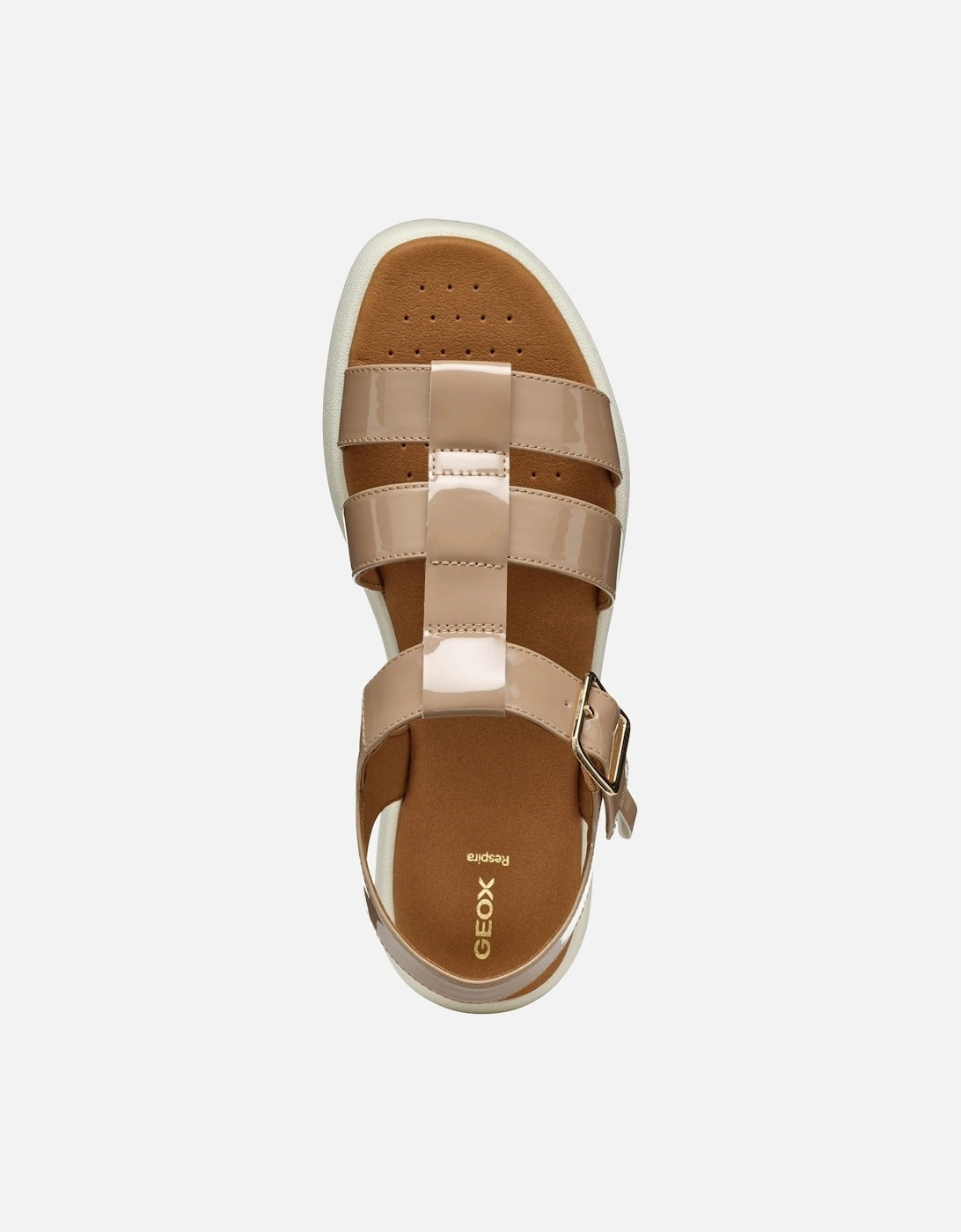 D CAMALEI Synthetic Polyurethane Women's Caramel Sandals