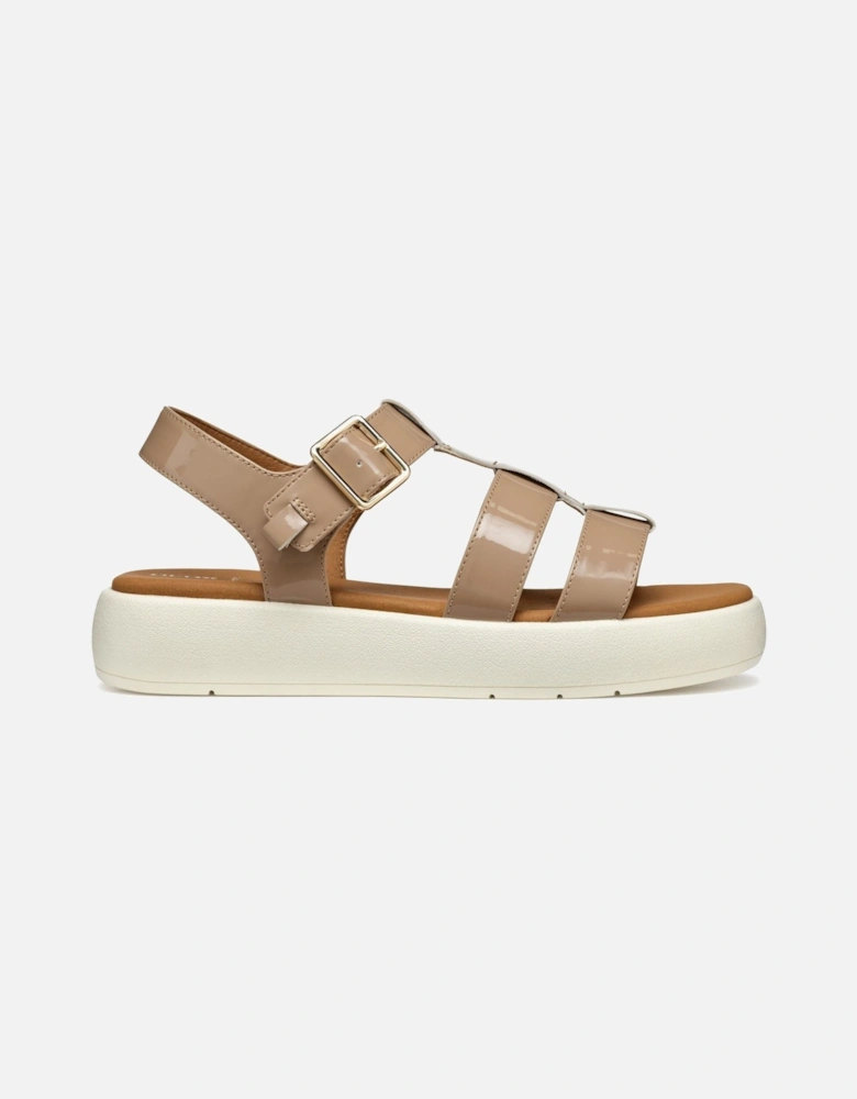 D CAMALEI Synthetic Polyurethane Women's Caramel Sandals