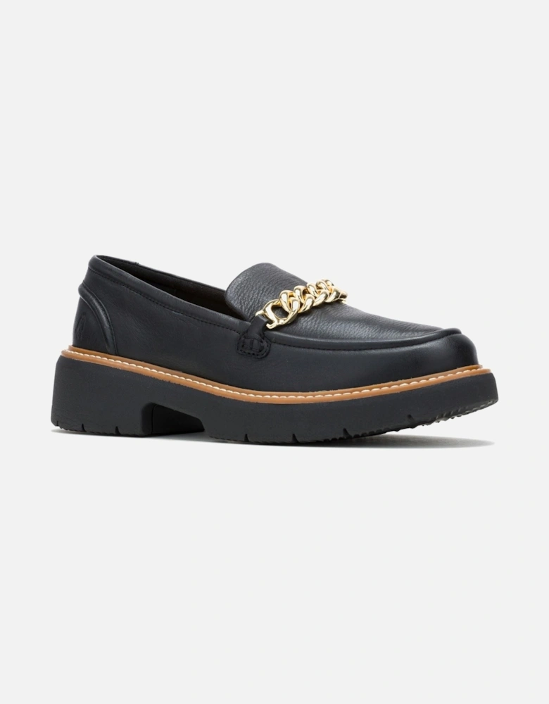 Jodie Leather Women's Black Loafers