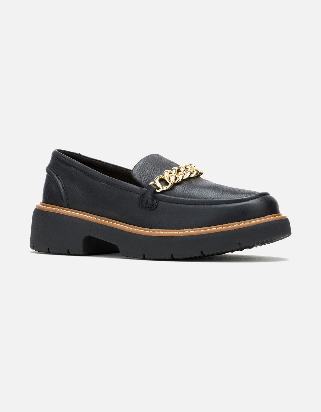 Jodie Leather Women's Black Loafers, 7 of 6