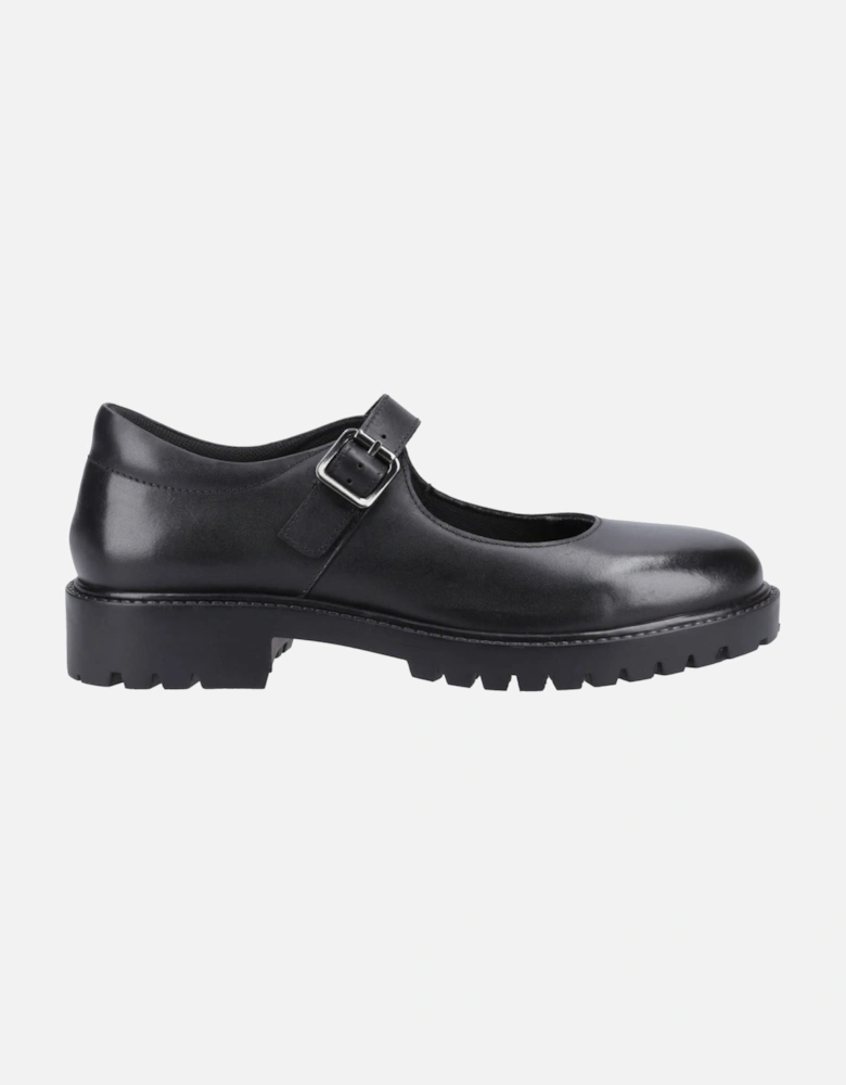 Aurora Senior Leather Girls's Black Shoes