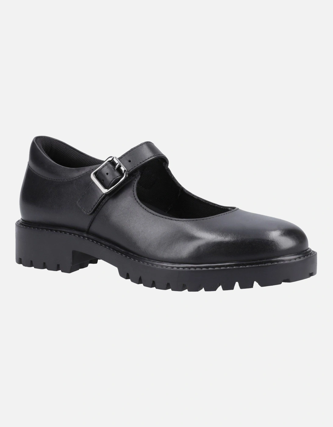 Aurora Senior Leather Girls's Black Shoes, 6 of 5