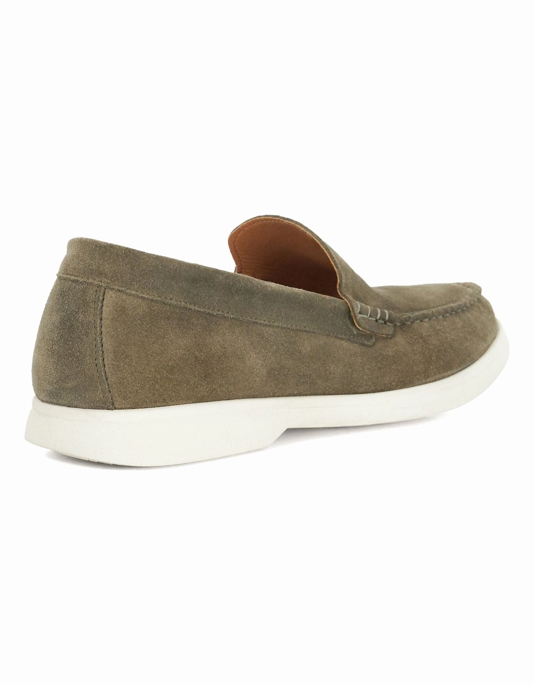 Dune Buftonn Suede Men's Khaki Loafers
