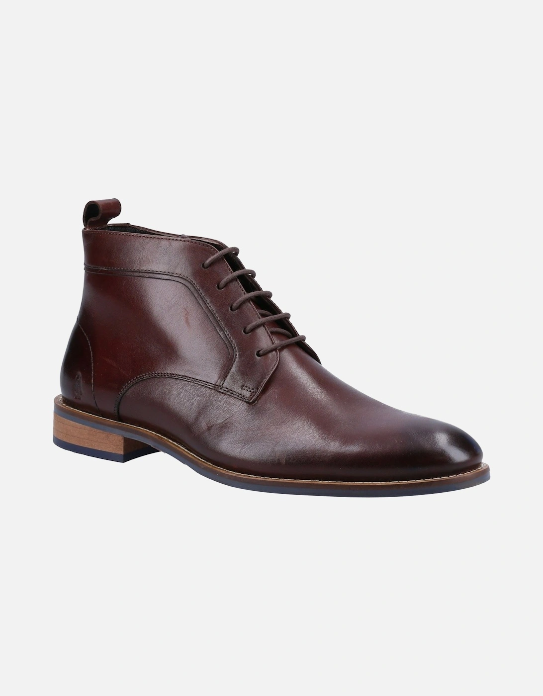 Declan Lace Leather Men's Brown Boots, 5 of 4